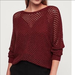 NWT Express Open Stitch Dolman Long Sleeve Sweater